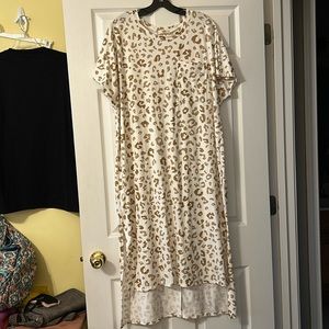 Leopard T- Shirt Dress